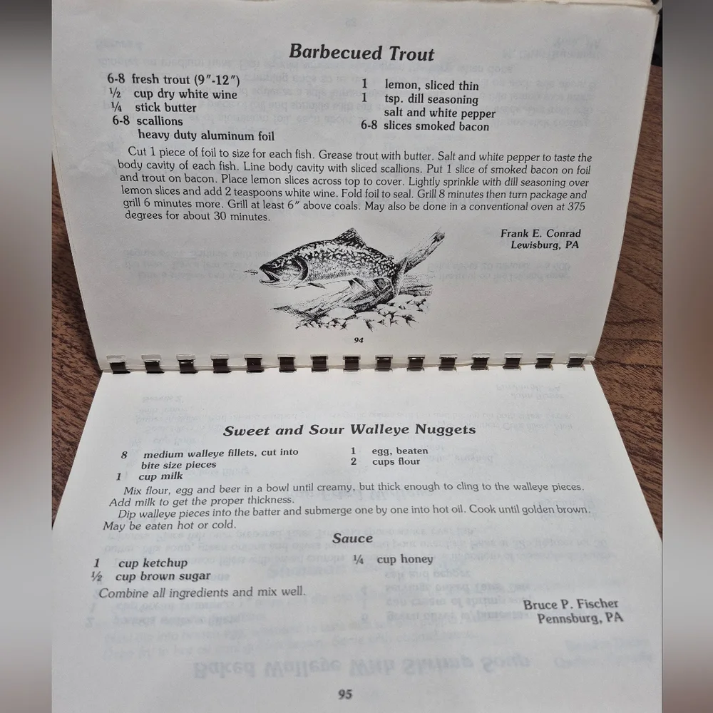 Vintage Pennsylvania Sportsman Fish & Game Cookbook